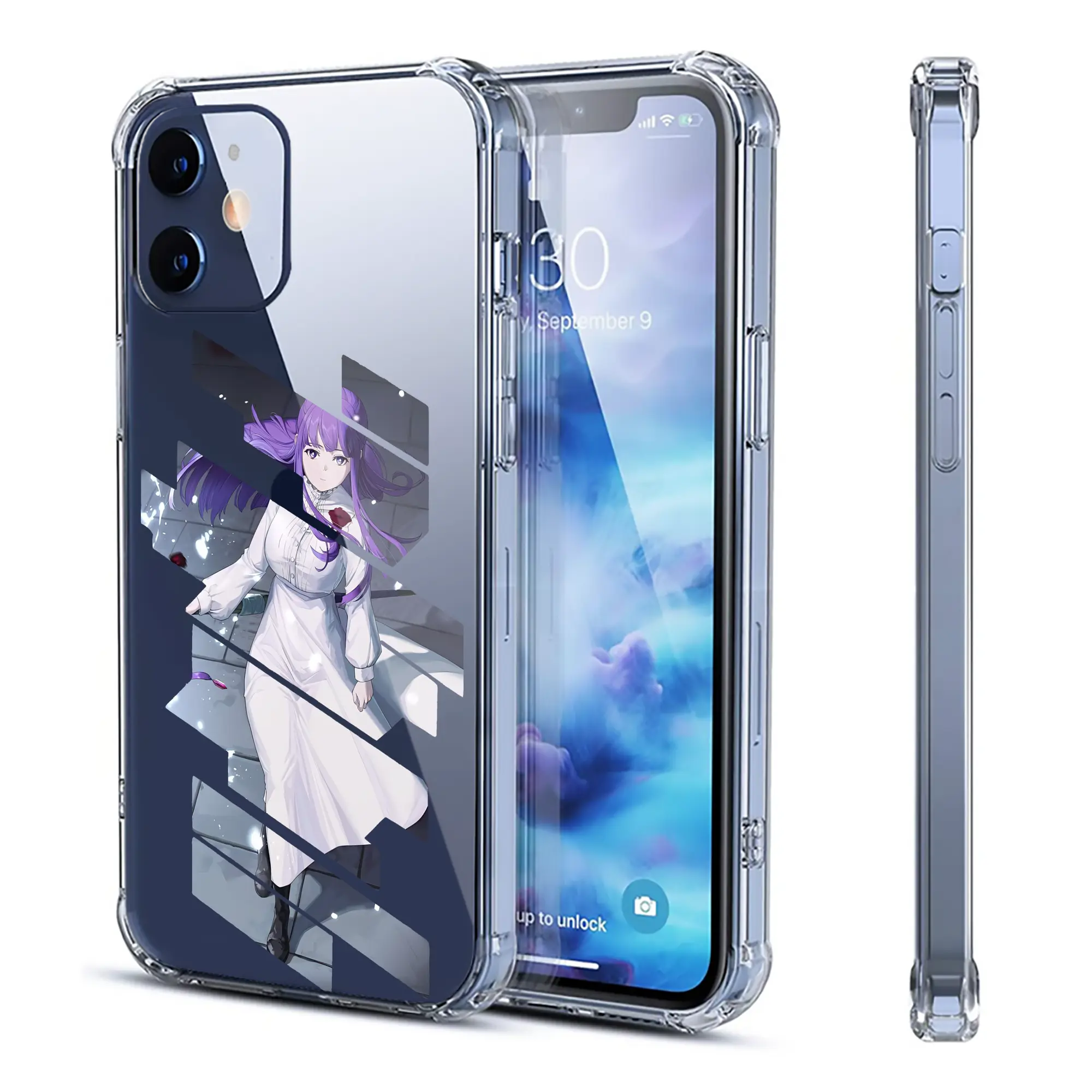 葬送のフリーレン（Frieren） グッズ,フェルン（Fern） - IPhone 12シリーズ対応 ・ 透明スマホケース ・ クリアソフトケース ・ TPU素材 ・ 耐衝撃 ・ 高密着 ・ 防汚 防指紋 ・ 簡単着脱